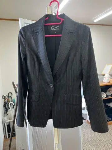 C de C 스트라이프 비즈니스 정장 상하의 38