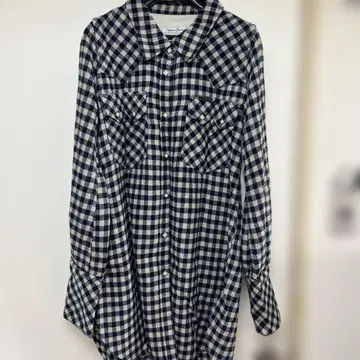 Hysteric Glamour 체크 무늬 롱 플란넬 셔츠 사이즈 FREE