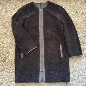 쉽스 리버서블 보아 노카라 코트