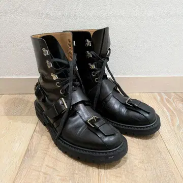 드리스 반 노튼 부츠 27cm 상당 유리 가죽 이탈리아제