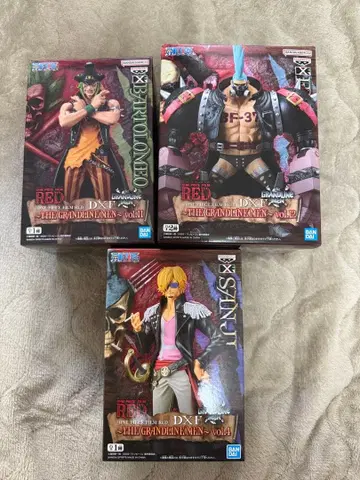 원피스 필름 레드 DXF 피규어 세트 3체