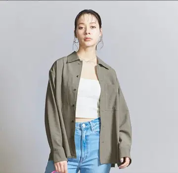 소모 라이크 셔츠 카키 BEAUTY&YOUTH