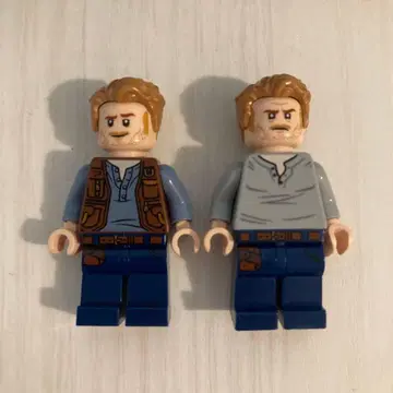 LEGO 오웬 미니 피규어 쥬라기 월드 W 페이스 사양 2체