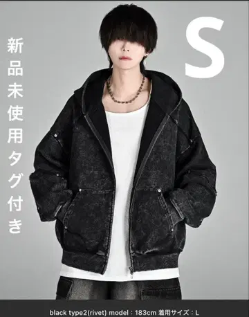 ADRER 빈티지 메이크 디자인 헤비 웨이트 더블 지퍼 후드티