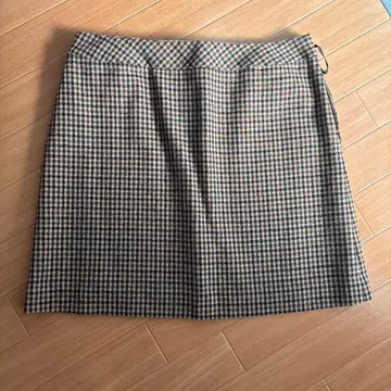 SCAPA 체크 무늬 타이트 스커트