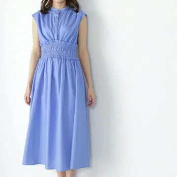 새상품급 NATURALBEAUTYBASIC 허리 셔링 원피스 S