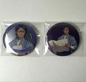 골든 카무이 메이지 마을 콜라보 메탈릭 캔뱃지 코이토 2개 세트