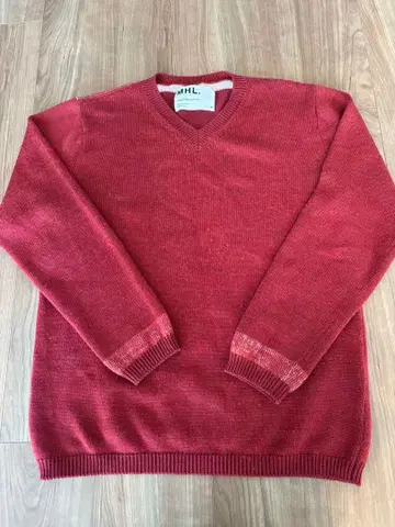 MHL 니트 스웨터 빨간색 M 사이즈