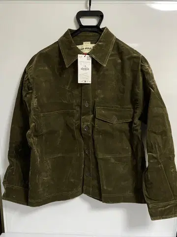 재고 세일 미사용 ZARA SRPLS 올리브 그린 밀리터리 자켓