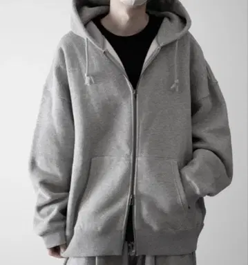 RUUBON 속기모 풀 집업 후드티