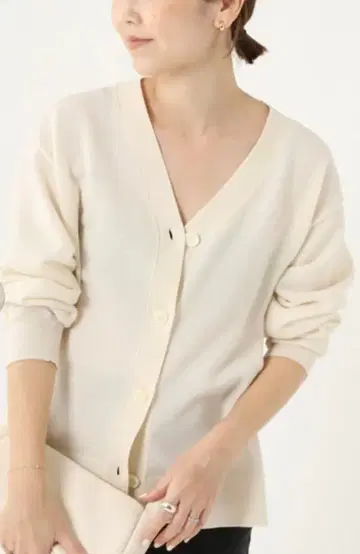 Plage sweat 니트 가디건 화이트 36