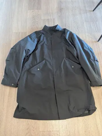 유니클로 블랙 스텐카라 코트 L