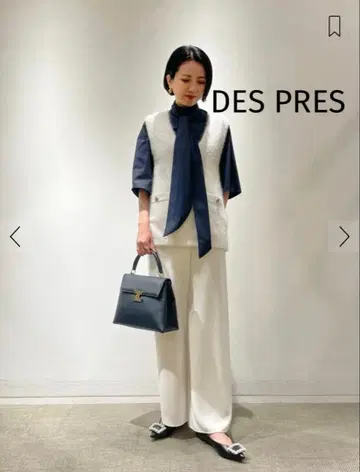 TOMORROW LAND 라이트 더블 크로스 릴랙스 팬츠 데프레