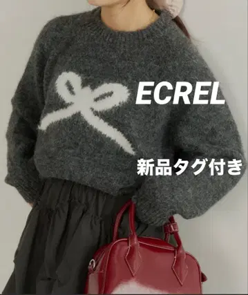 ECREL 자카드 리본 니트