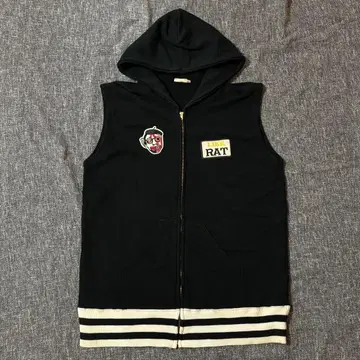 RATLAND 후드 부착 집업 베스트 XL