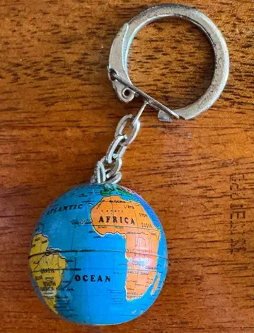 프랑스 앤티크 키링 지구본 미사용 6개 세트