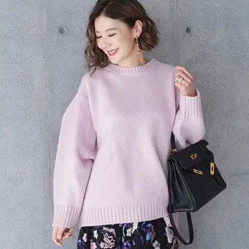 OBLI 오블리 핑크 니트 (프리 사이즈)