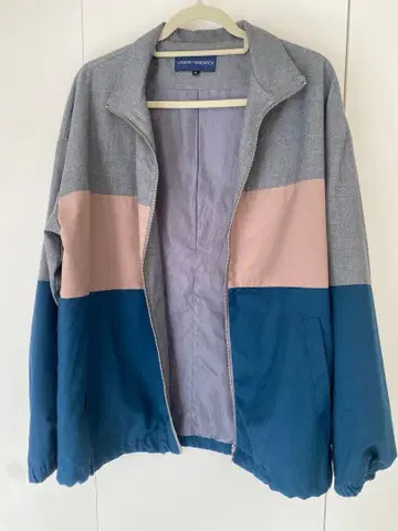 컬러 블록 집업 자켓