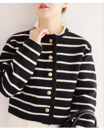 [미사용 새상품] IENA 울 접결 가디건