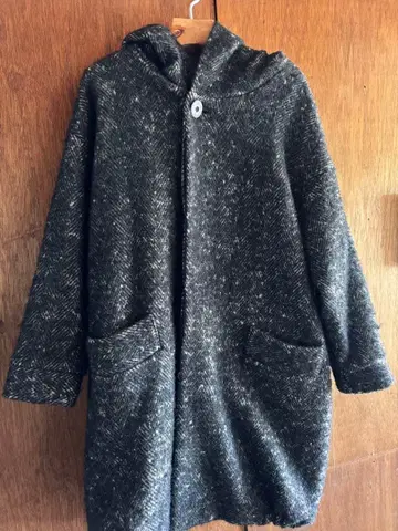 Dulcamara 헤링본 후드 CT 코트