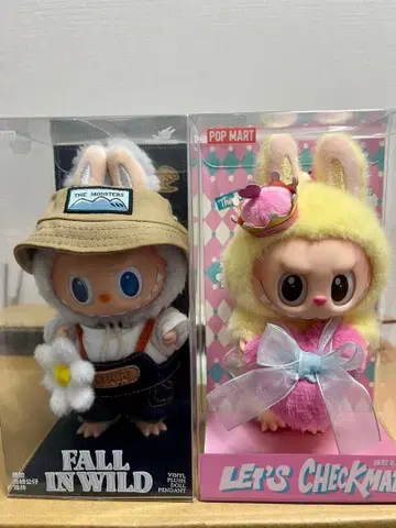 FALL IN WILD & LET'S CHECK MATE 봉제 인형