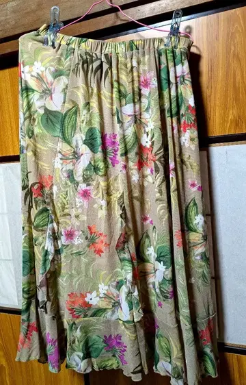 슈퍼 뷰티 허리 전체 밴딩 프릴 스커트 새상품급