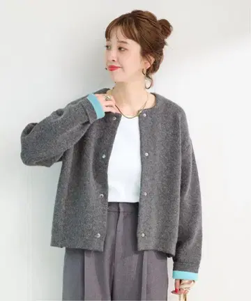 B.C STOCK 2층 스무스 편직 블루종