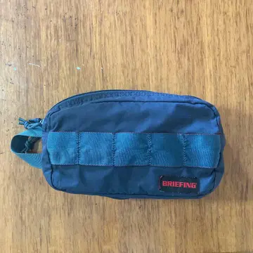 브리핑 더블 지퍼 파우치 네이비