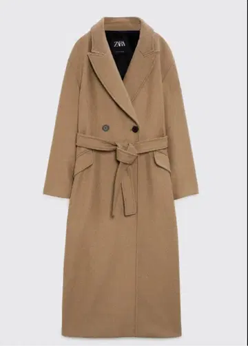 ZARA 더블 브레스트 울 블렌드 코트