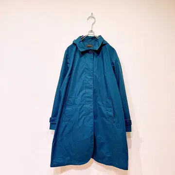 cocca 코카 후드티 레인코트 네이비 paper flower