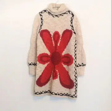 Vintage 니트 원피스 꽃 itimi otoe mare OZ