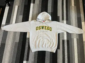 [하나뿐인 상품] Champion OSWEGO STATE 후드티 그레이