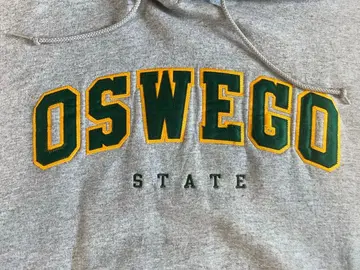 [하나뿐인 상품] Champion OSWEGO STATE 후드티 그레이