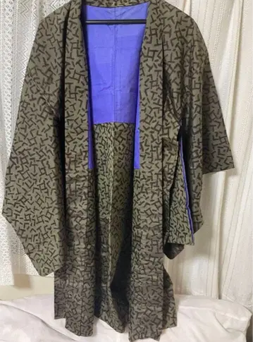 메이센 순수 실크 겉옷 앤티크