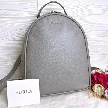 새상품급 FURLA 훌라 백팩 가죽 그레이