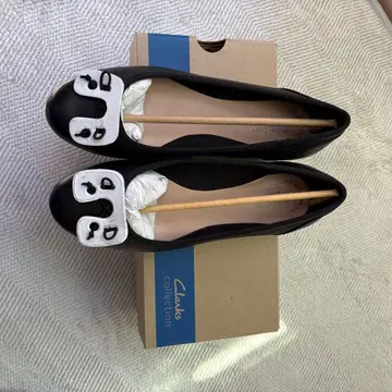 Clarks 블랙 발레 슈즈