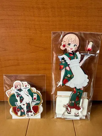 찻집 우이시구레 등신 아크릴 스탠드 스티커 세트