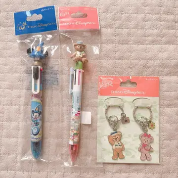 디즈니 볼펜 더피 10주년 키링