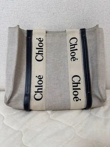 끌로에 토트백 베이지/블랙