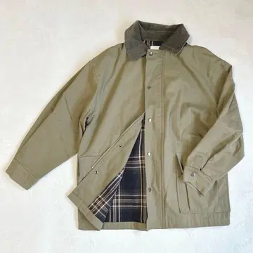 J 스토리 블루종 커버올 스윙탑 안감 체크 아우터