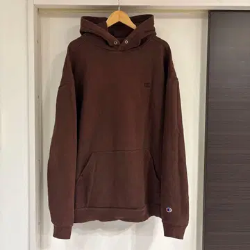 Champion 브라운 후드 부착 후드티 챔피온 후드 맨투맨