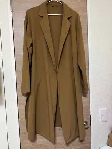 브라운 테일러드 자켓 롱 기장