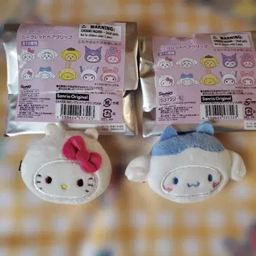 산리오 치이카와 (먼작귀) 헤어 클립 키티 시나모롤 치이카와 하치와레