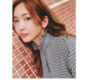 유니클로 이네스 콜라보 코튼 프릴 셔츠 체크 블라우스 M 사에코