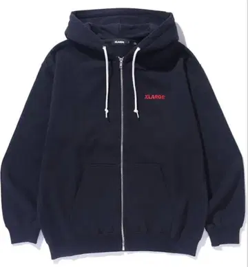 XLARGE 블랙 집업 후드티