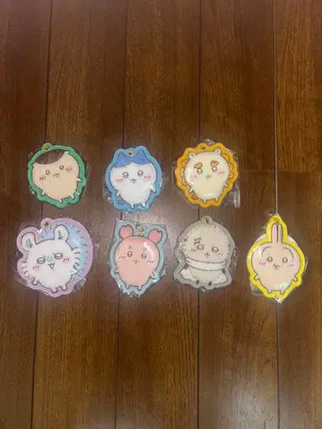 치이카와 모코모코 사가 자수 키링 7종 세트