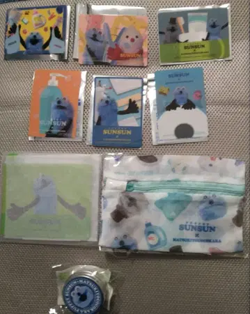 마츠키요 한정판 퍼펫 스순순 콜라보 파우치 런드리 네트