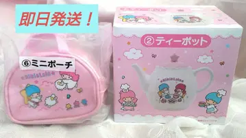 산리오 뽑기 키키&라라 찻주전자 미니 파우치