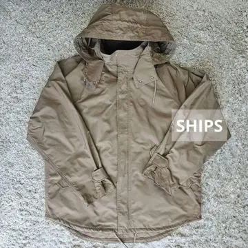 SHIPS 마운틴 후드티 블루종 M-65 베이지