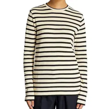 JIL SANDER+ 스트라이프 긴팔 T셔츠